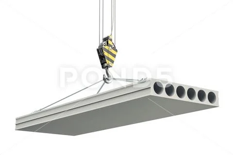 Crane hook 3D. on white stock illustration. Illustration of