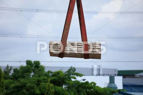 Crane hook for construction Stock Photos