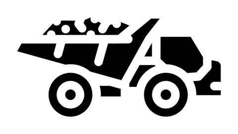 Crane hook construction vehicle glyph icon animation Stock Footage 326741796