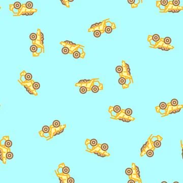 Crane hook construction vehicle vector seamless pattern 스톡 일러스트
