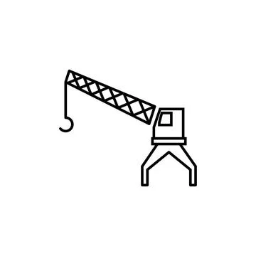 Crane hook icon Stock Illustration
