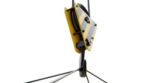 Crane hook isolated Illustrazione stock