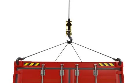 Crane hook isolated Illustrazione stock