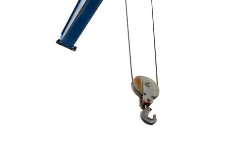 Crane hook isolated on white background Stock Photos