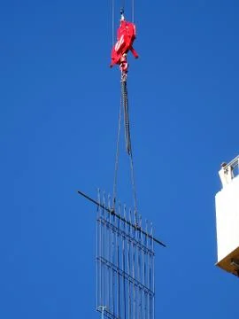 Crane Hook Lifting A Load Stock Photos