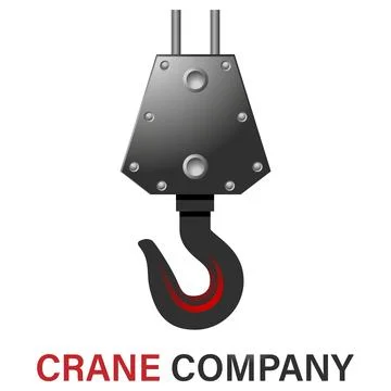 Crane hook - logo design Stock Illustration