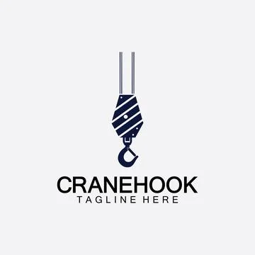 Crane hook logo icon vector illustration design  template Ilustración de archivo