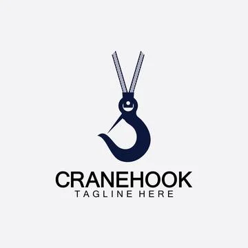 Crane hook logo icon vector illustration design  template Ilustración de archivo