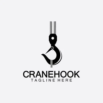 Crane hook logo icon vector illustration design  template Ilustración de archivo