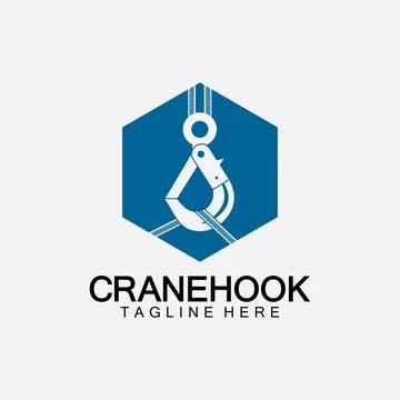 Crane hook logo icon vector illustration design  template Ilustración de archivo