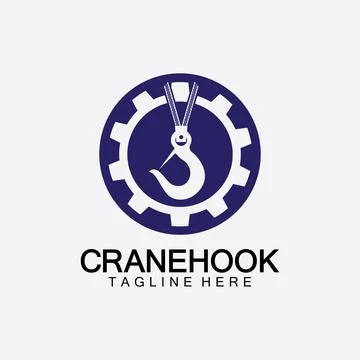 Crane hook logo icon vector illustration design  template Ilustración de archivo
