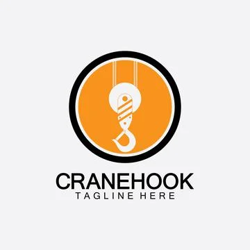Crane hook logo icon vector illustration design  template Ilustración de archivo