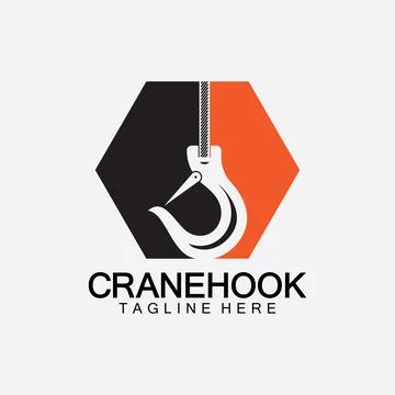 Crane hook logo icon vector illustration design  template Ilustración de archivo