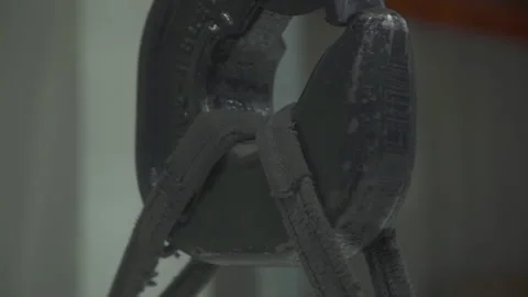 Crane hook on a metal panel Stock Footage 238763751