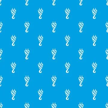 Crane hook pattern seamless blue イラスト素材