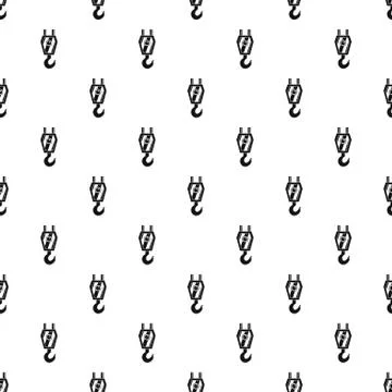 Crane hook pattern seamless vector Stock Illustration