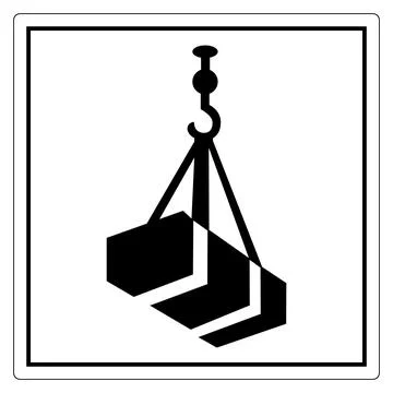 Crane Hook Symbol for Lifting Operations Stock Illustration