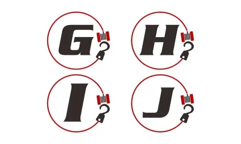 Crane Hook Towing Set Stock-Illustration