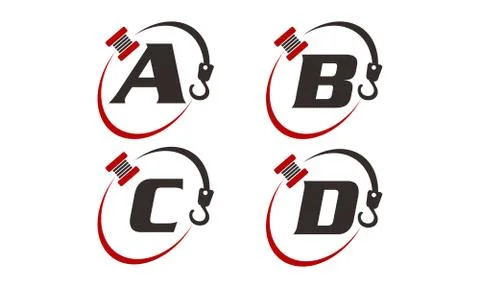 Crane Hook Towing Set Stock-Illustration