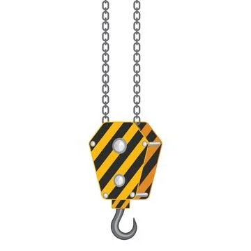 Crane hook vector element concept design template Stock Illustration