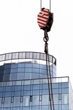 Crane hooks Stock Photos