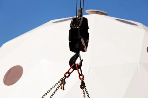 Crane hooks Stock Photos