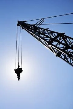 Crane hooks Stock Photos