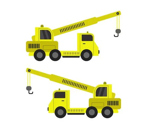 Crane icon illustrated in vector on white background Stock Illustration