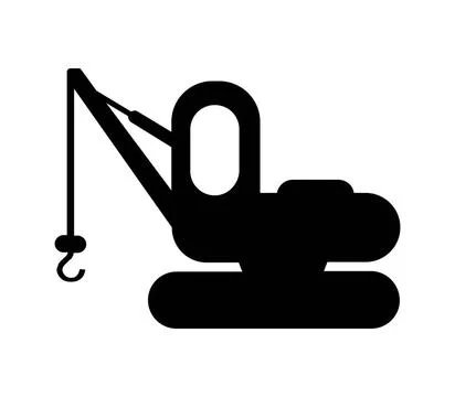 Crane icon illustrated in vector on white background crane icon illustrate... Foto stock
