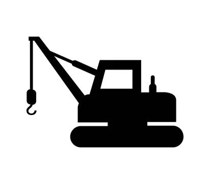 Crane icon illustrated in vector on white background crane icon illustrate... Fotos de archivo