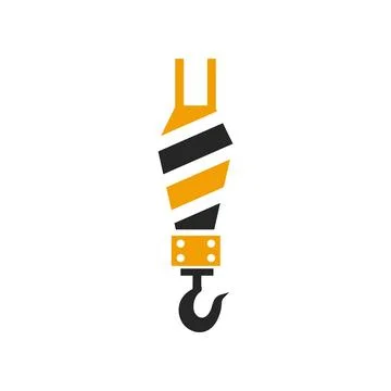 Crane icon logo design template Stock Illustration