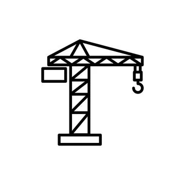 Crane icon template Stock Illustration
