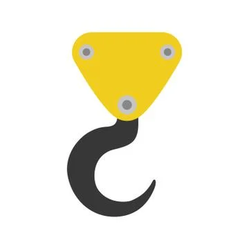Crane icon. Under construction concept. Vector graphic Stock Illustration