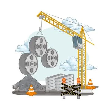 Crane Illustration Illustration
