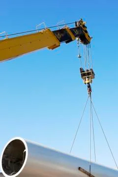 Crane, installation work Stock Photos
