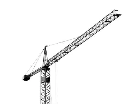 Crane isolated Stock Photos