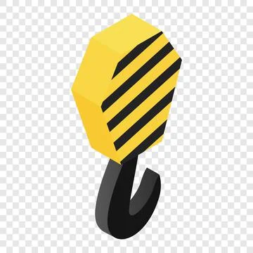 Crane isometric 3d icon Stock Illustration