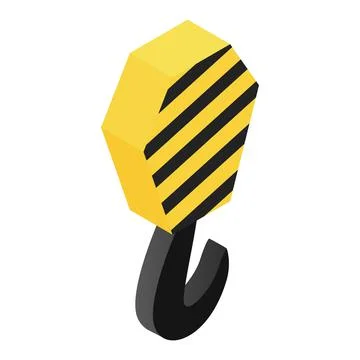 Crane isometric 3d icon Stock Illustration