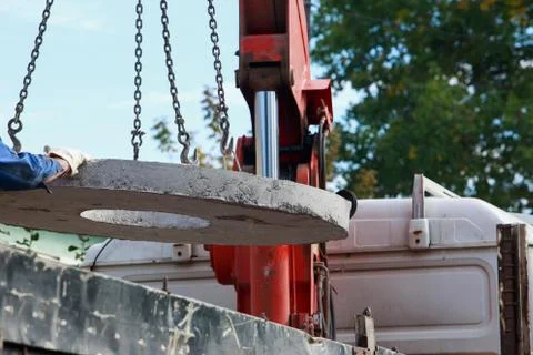 Crane for lifting cargo Stock Photos