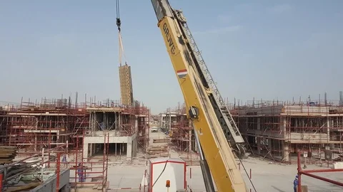 Crane-lifting Stock Footage 79013287