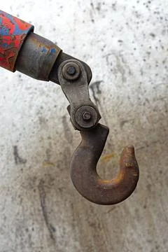 Crane lifting hook Stock Photos