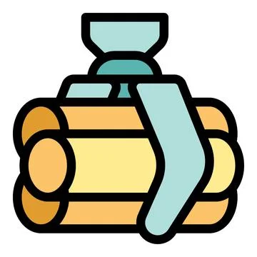 Crane lifting logs in a timber processing plant, efficient wood transportatio Stock Illustration