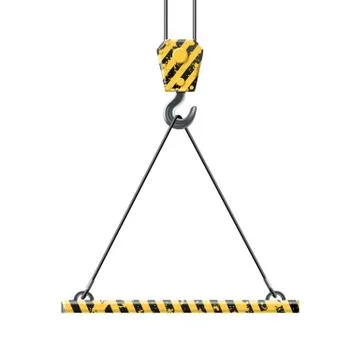 Crane lifts the platform Stock Illustration