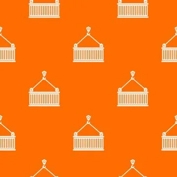 Crane with load pattern seamless Illustrazione stock