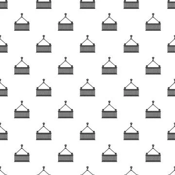 Crane with load pattern, simple style 스톡 일러스트