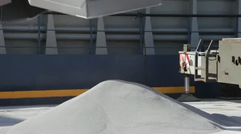 Crane loading gravel Stock Footage 22028706