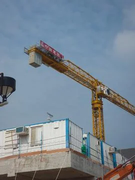 Crane machine of China State Construction Engineering Corporation in Hong Kong. Stock Photos