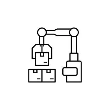 Crane, machine, factory icon. Element of production icon for mobile concept and Stock Illustration