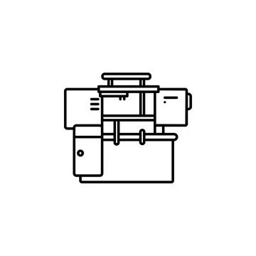 Crane, machine, factory icon. Element of production icon for mobile concept and Illustrazione stock