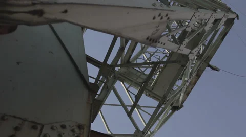 Crane metal construction Stock Footage 38084893